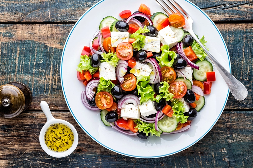 Griechischer Salat mit Feta 
