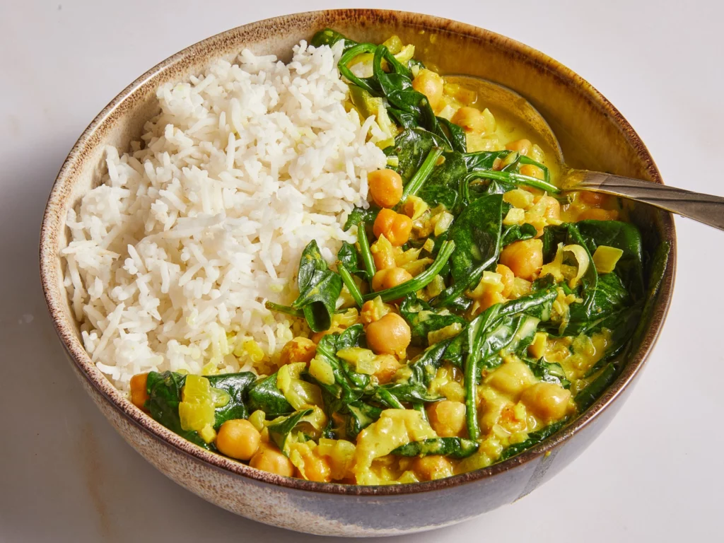 Kichererbsen-Spinat-Curry